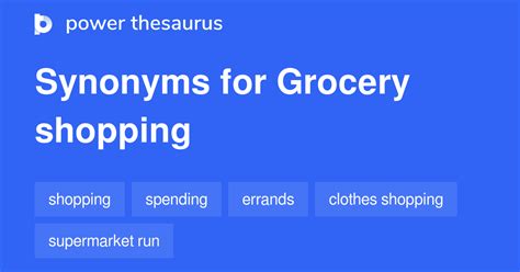 shopping thesaurus|Shopping synonyms .